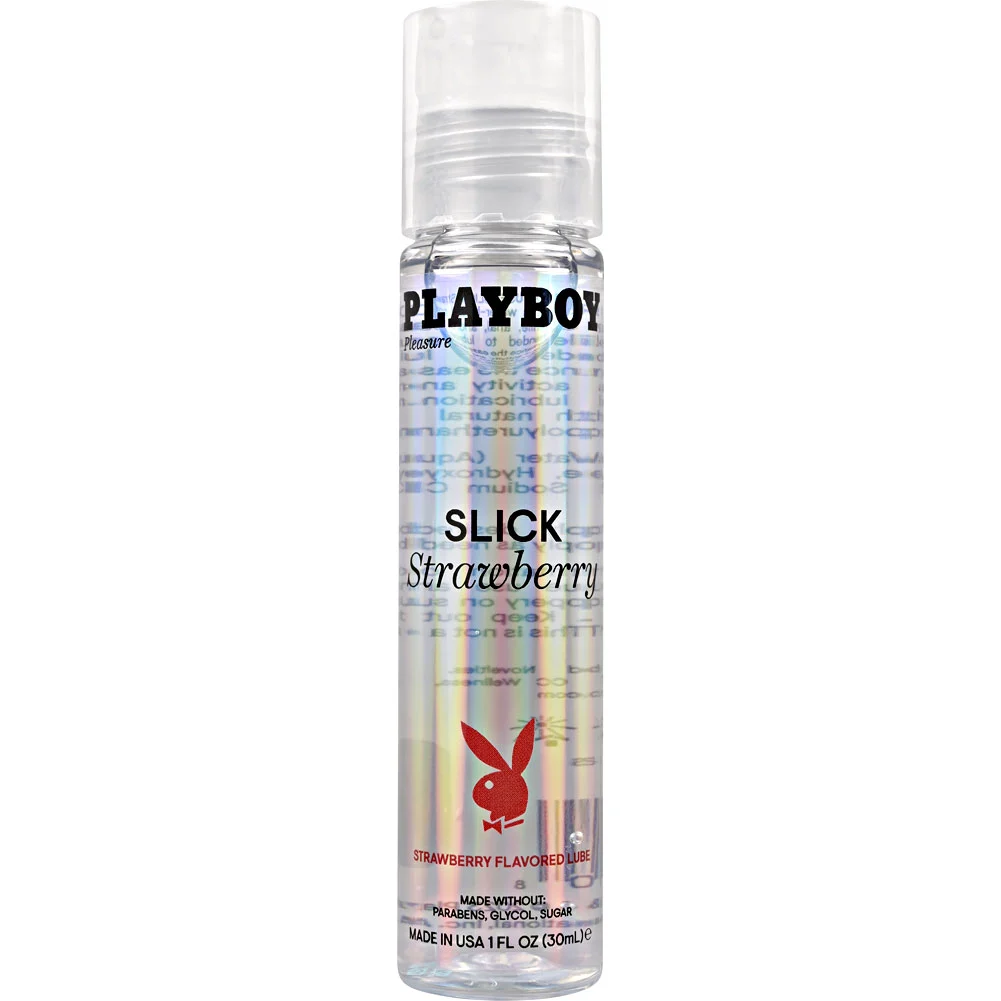 Playboy Pleasure Slick Flavored Lubricant, 1 fl.oz (30 mL), Strawberry