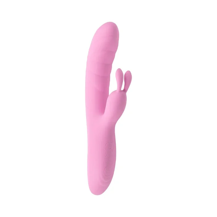 Playboy Rub Me Right Rechargeable Silicone Curved Thrusting Dual Stimulator