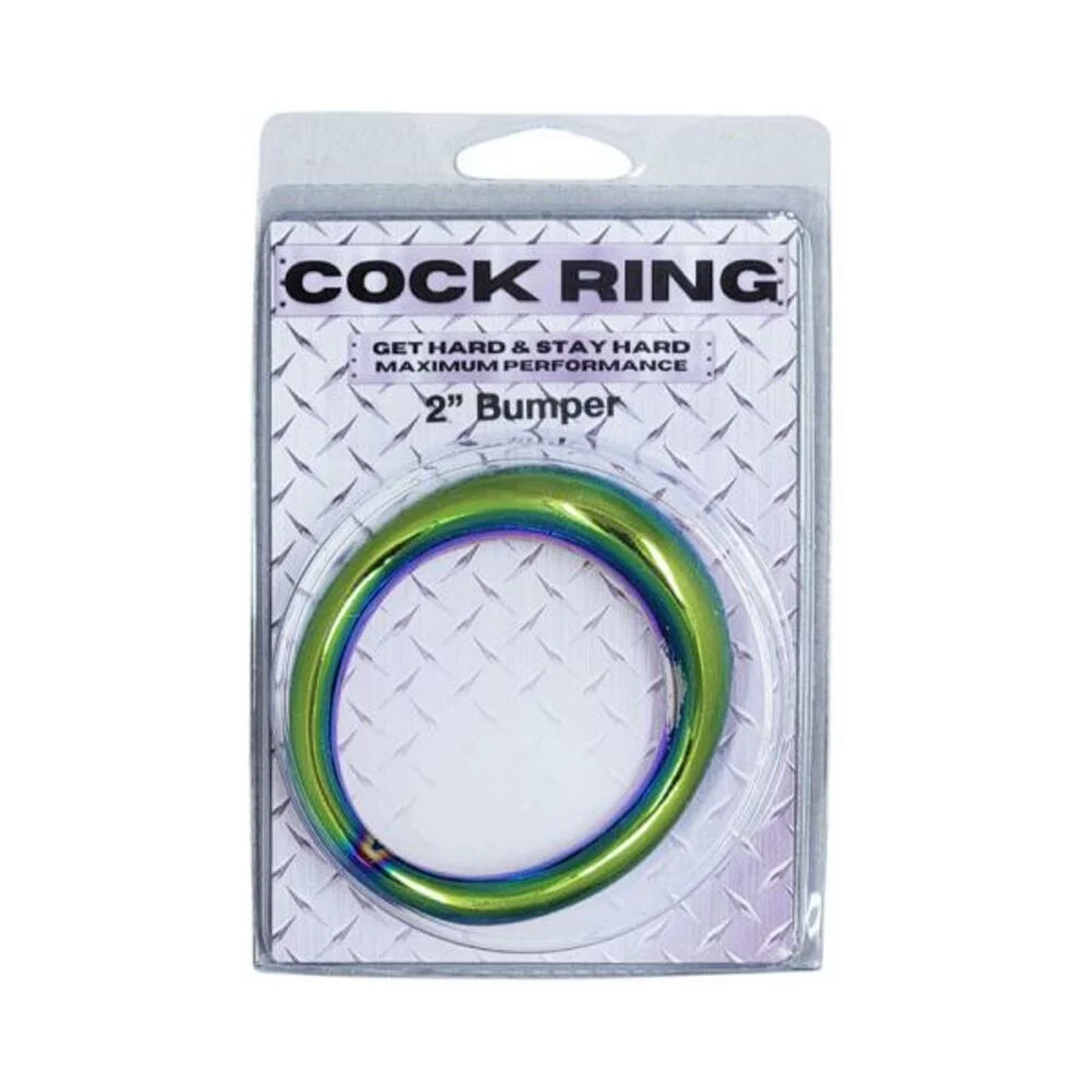 Ple'sur Ss Rainbow Bumper Cockring 2in