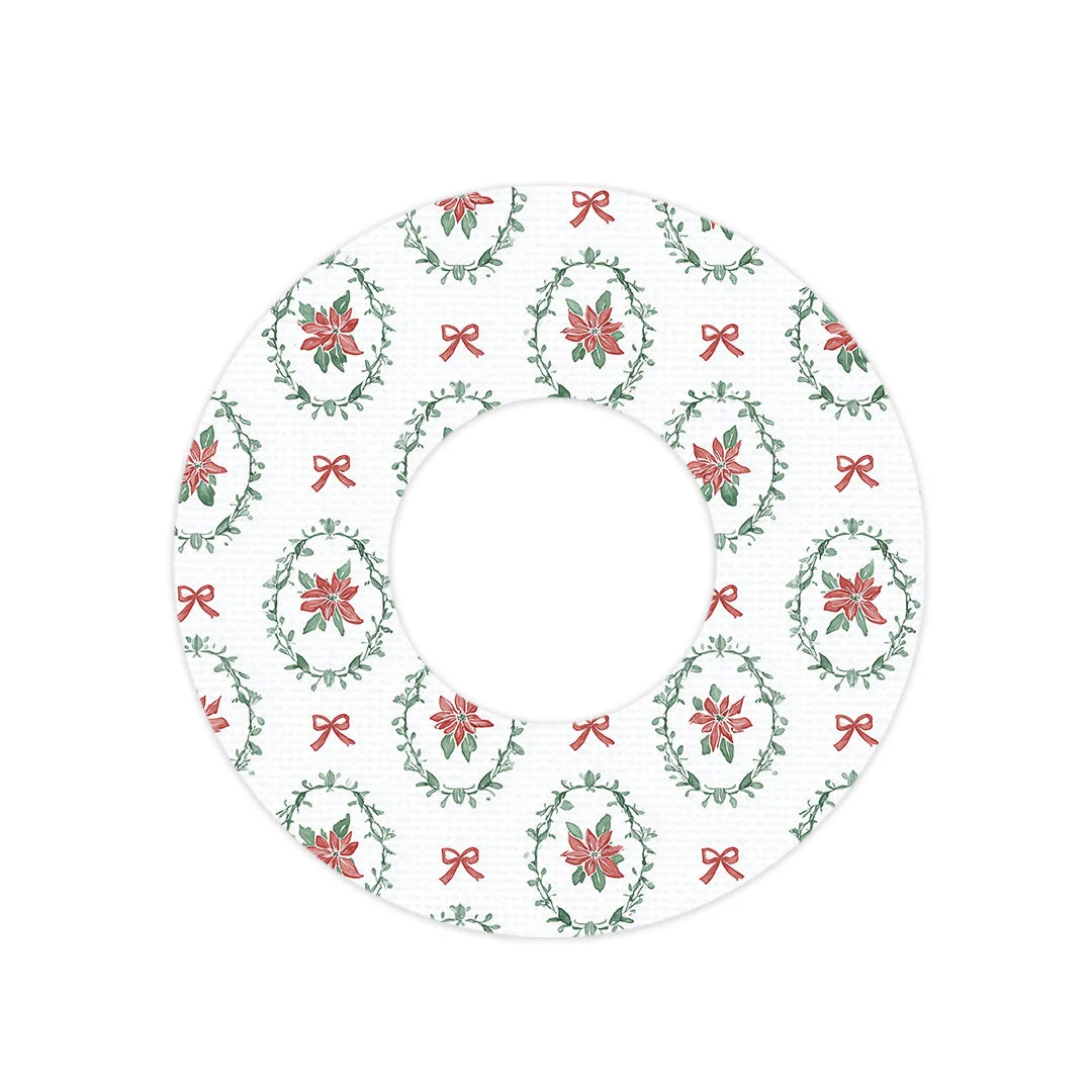 Poinsettia Parade Freestyle Libre 2 Patch Tape - Pump Peelz