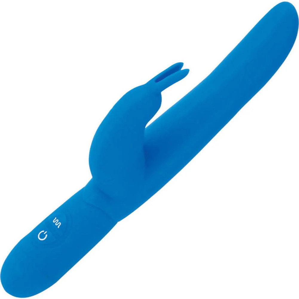 Posh 10 Function Bounding Bunny Vibrator, 8.5", Blue