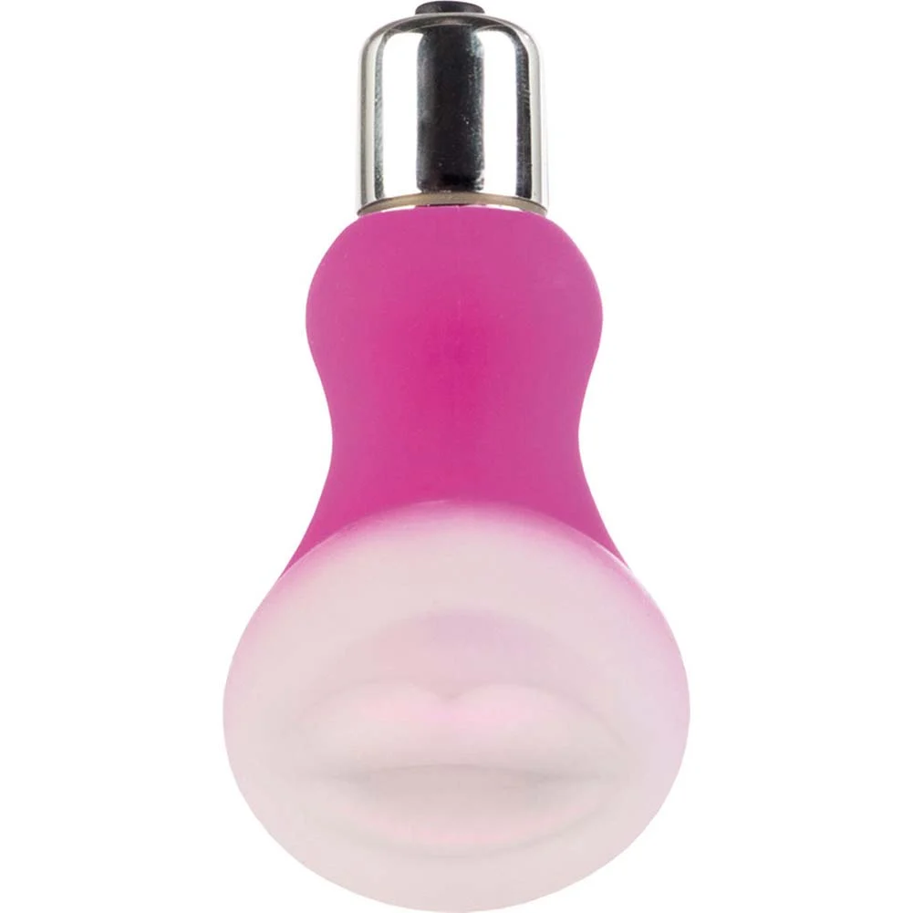 Posh Silicone Ice Vibrating Intimate Massager, 2.5", Pink Kiss