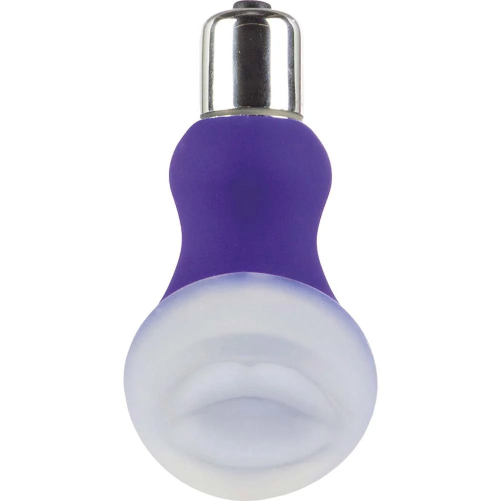 Posh Silicone Ice Vibrating Intimate Massager, 2.5", Purple Kiss