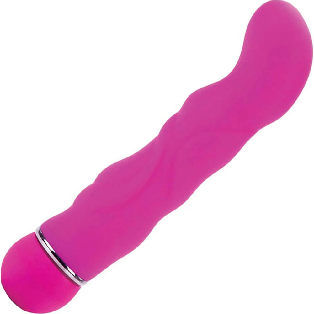 Posh Teaser Ripple Silicone Vibrator, 7", Pink