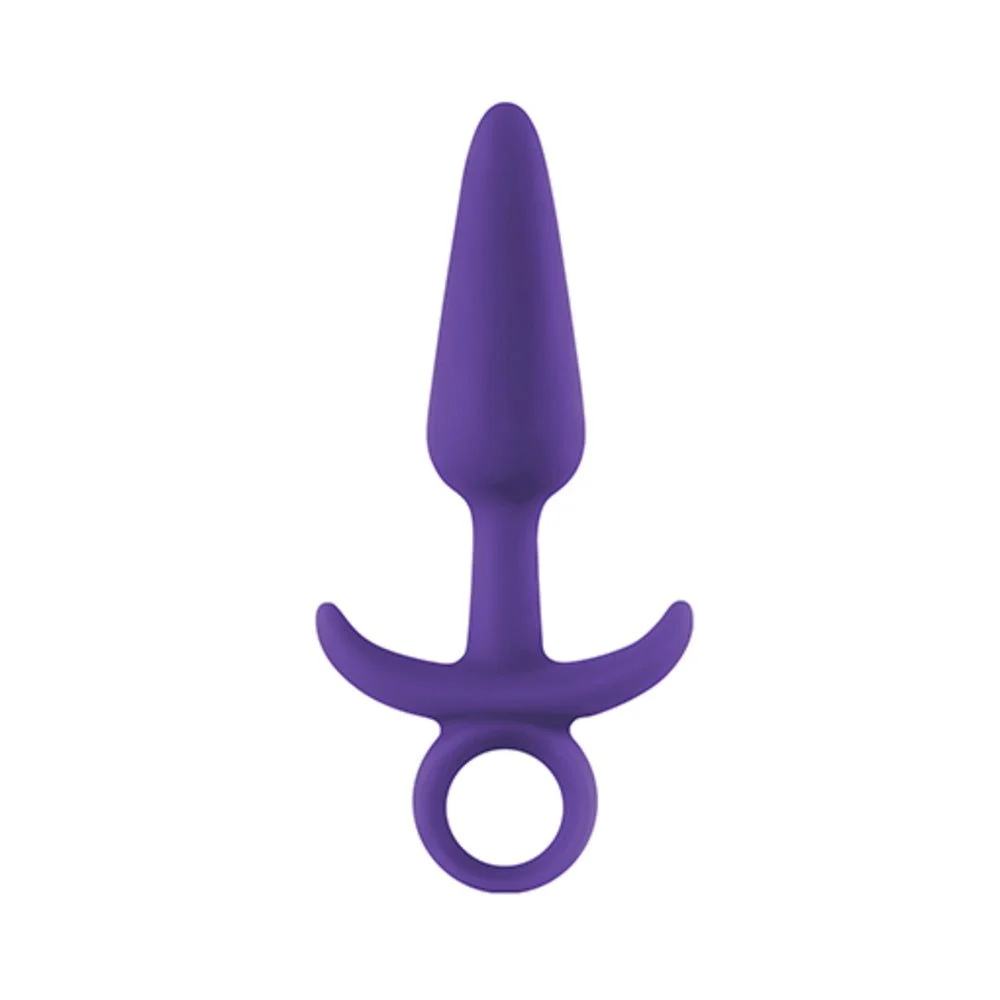 Prince Tapered Silicone Anal Plug, Size S, Pink Purple