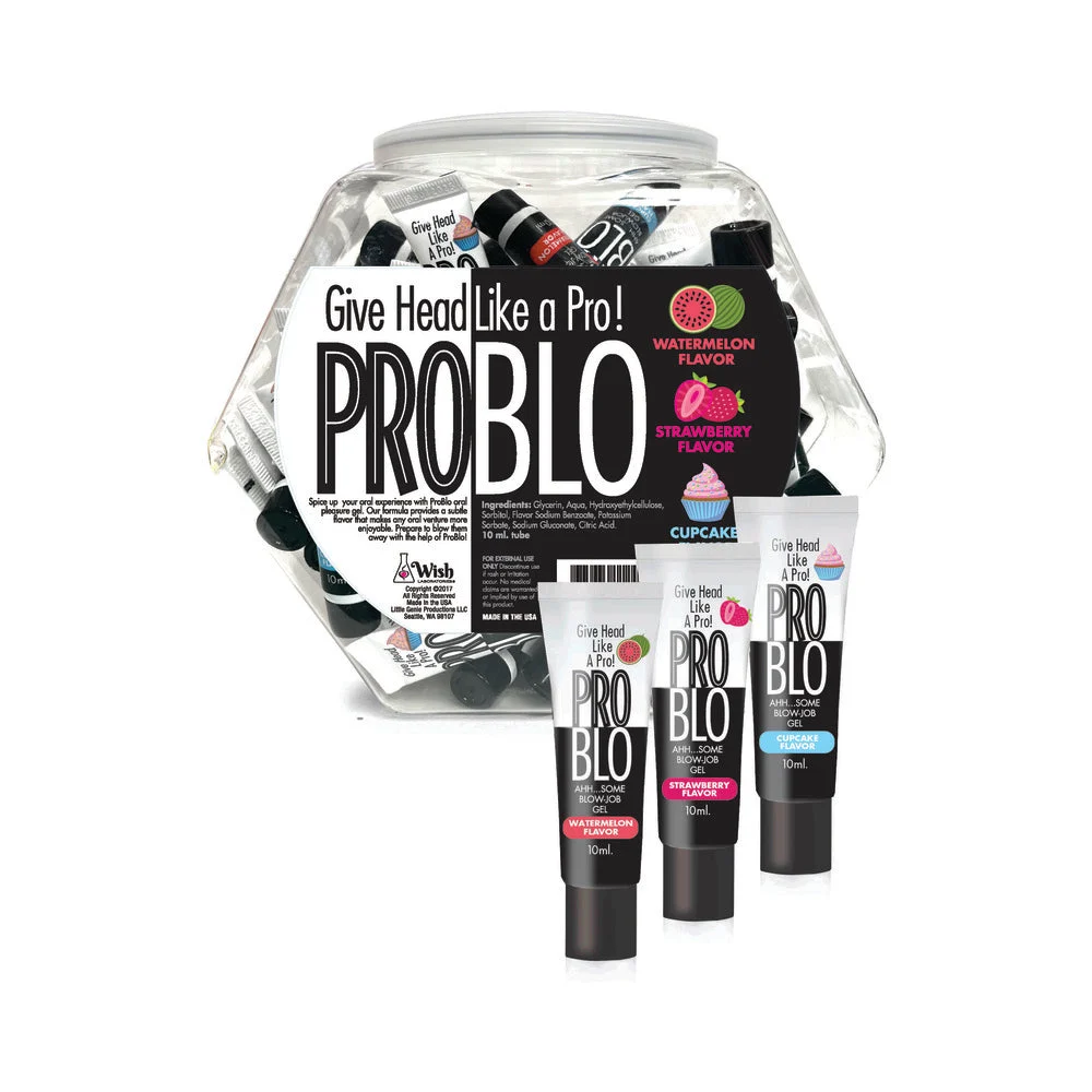 Problo 10 ml Tubes Cupcake Strawberry and Watermelon 66-Piece Fishbowl