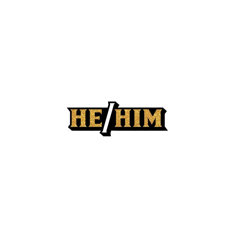 Pronoun He/him Pin