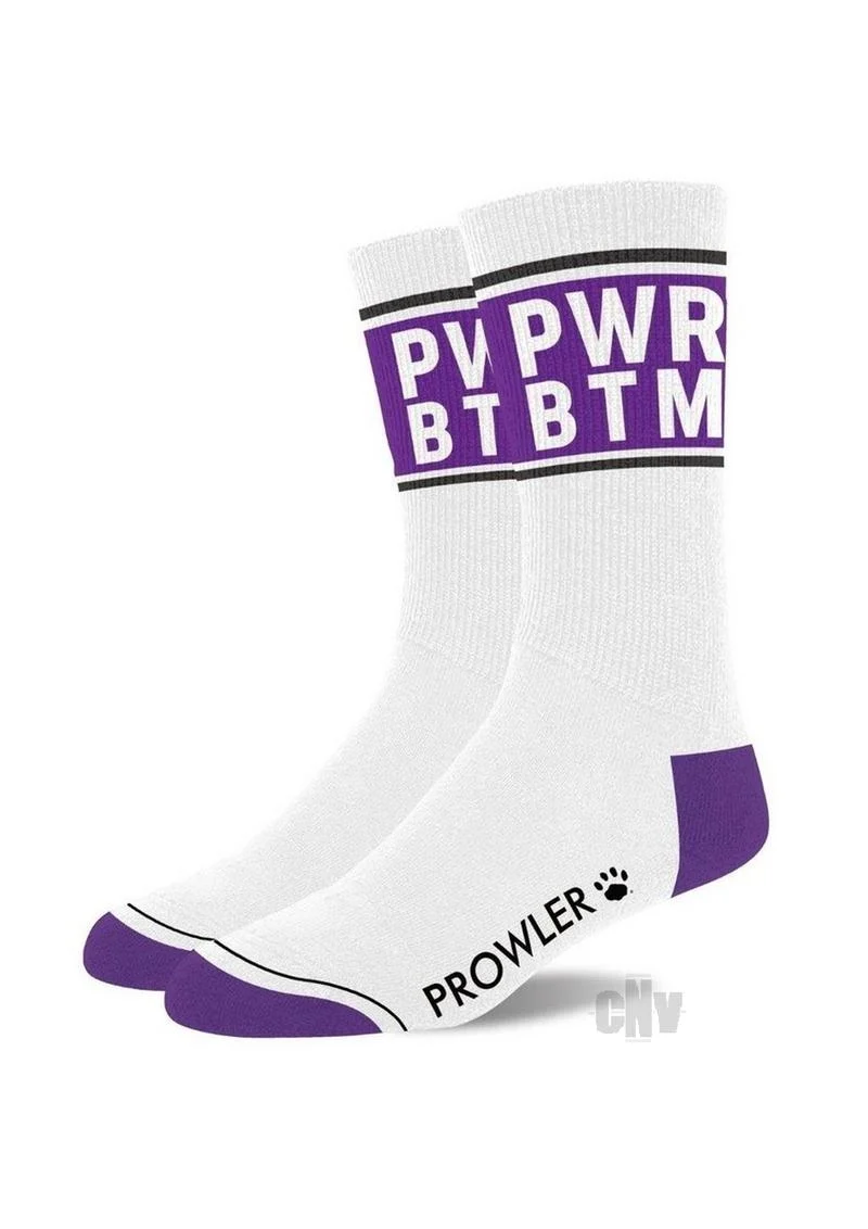 Prowler Pwr Btm Socks Wht/prp