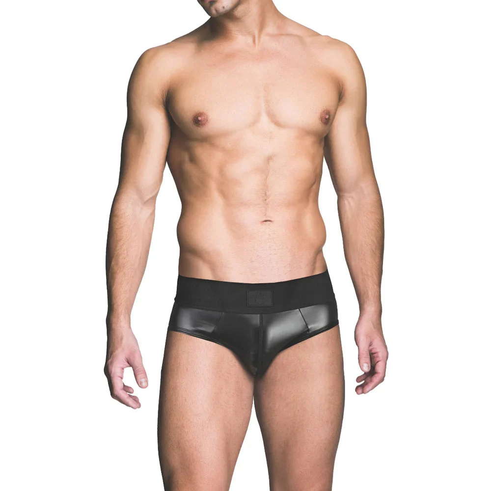 Prowler Red Wetlook Brief Blk