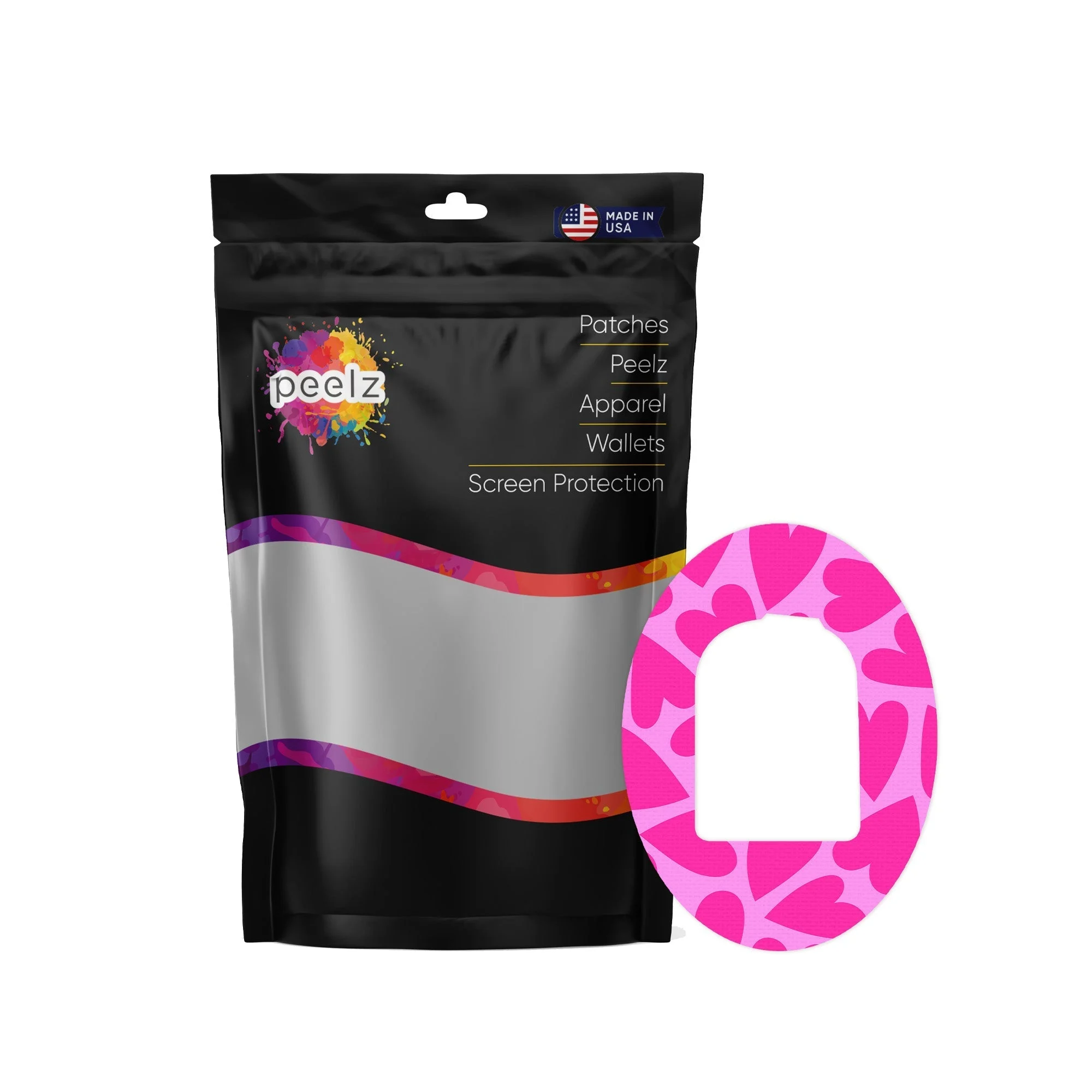 Puffy Hearts Pod Patch Tape - Pump Peelz