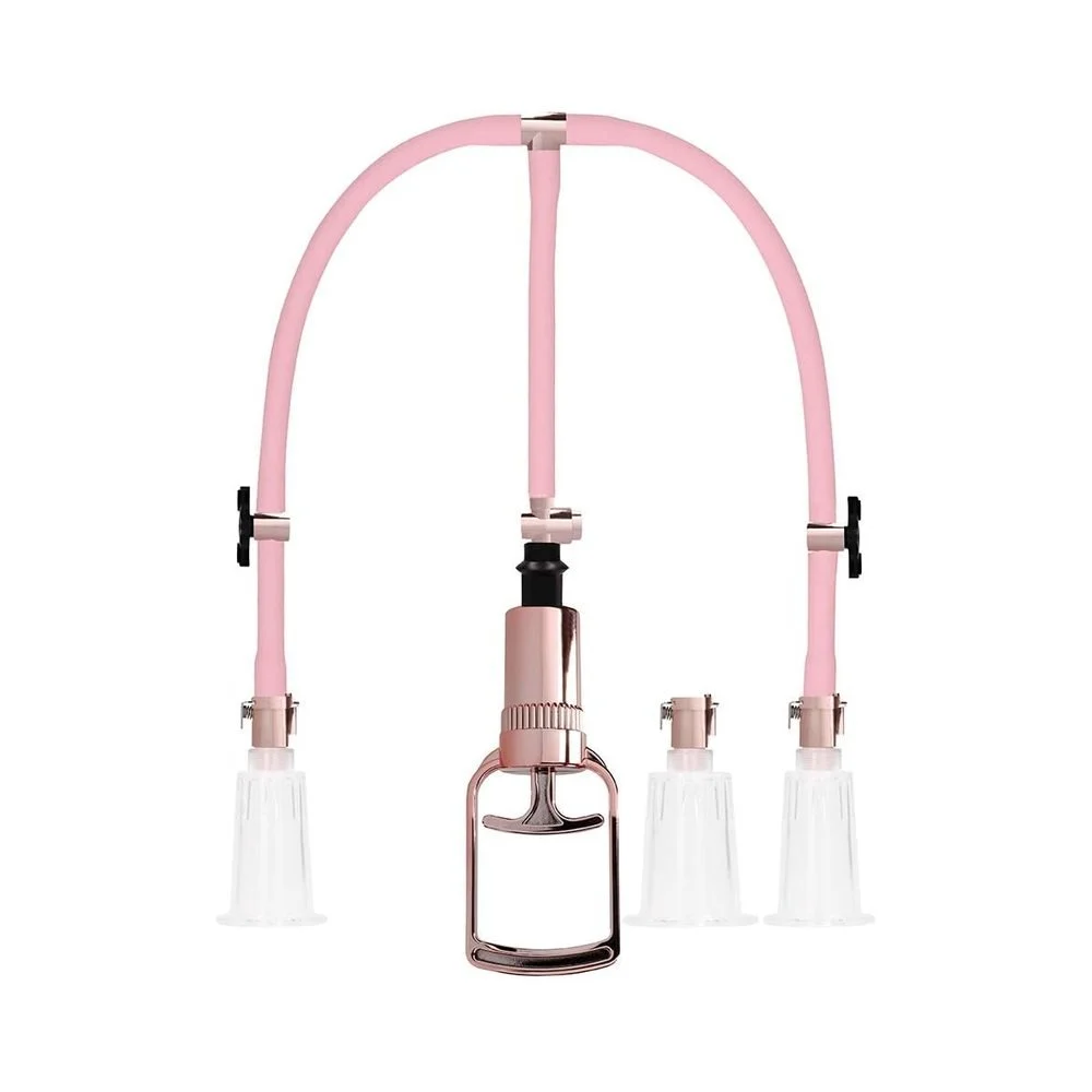 Pumped - Clitoral & Nipple Pump Set Large - Rose