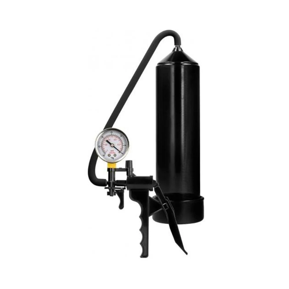 Pumped Elite Beginner Penis Pump With Gauge, Black