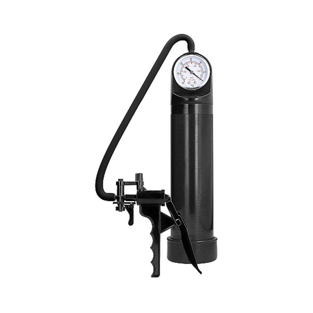 Pumped Elite Penis Pump With PSI Gauge Black Clear
