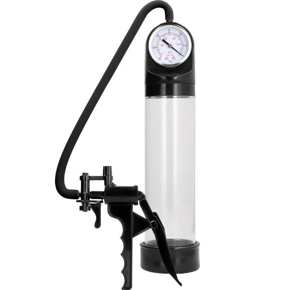 Pumped Elite Pump with Advanced PSI Gauge, 9" by 2.35", Clear
