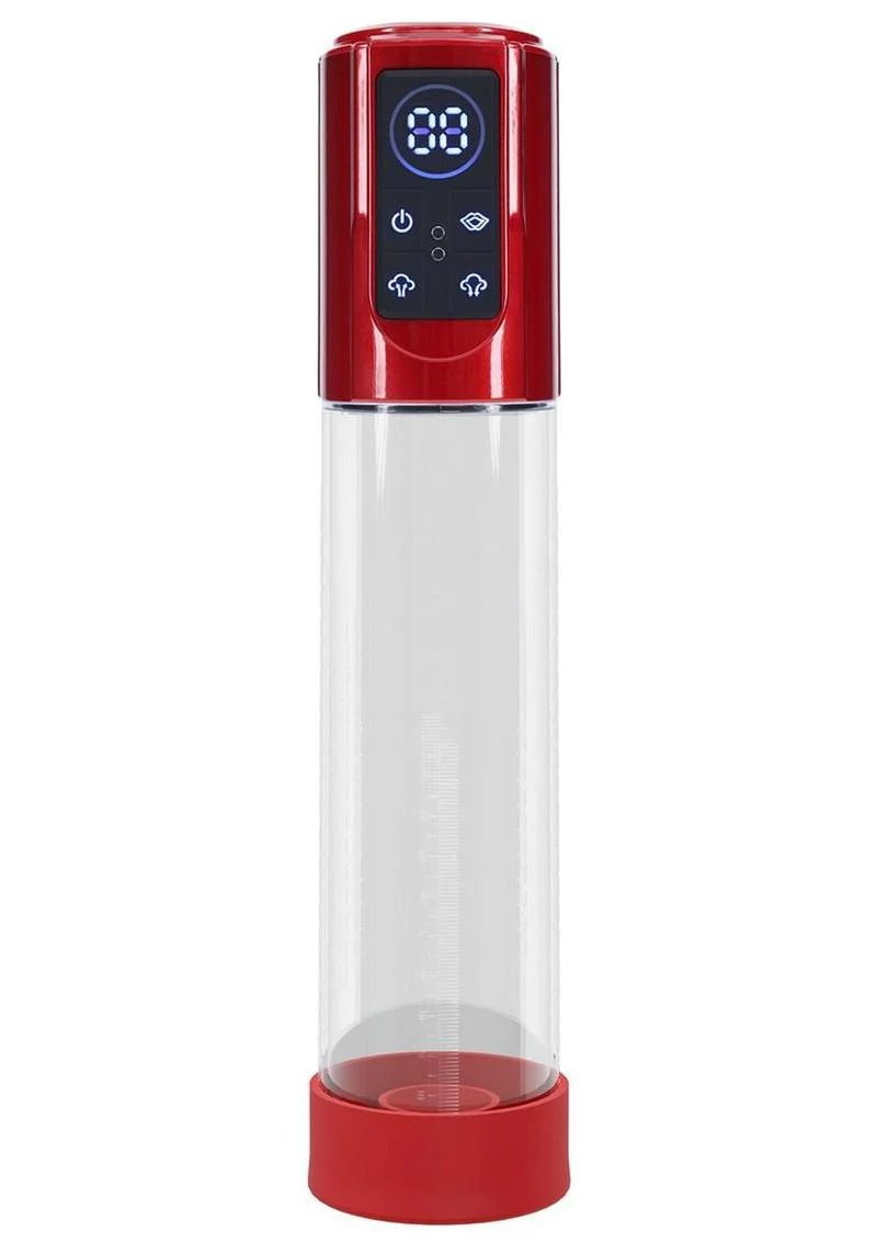 Pumped Megalift 6 Function Automatic Rechargeable Penis Pump - Metallic
