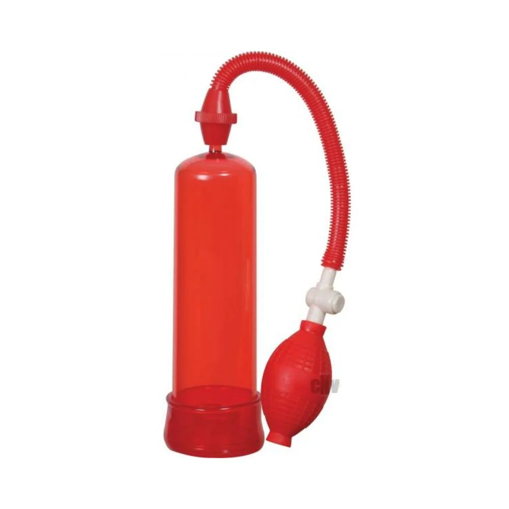 Pumped Up Fire Linx Penis Pump, Red