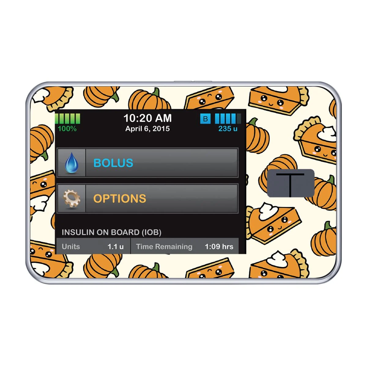 Pumpkin Pie Sticker for Tandem t:slim