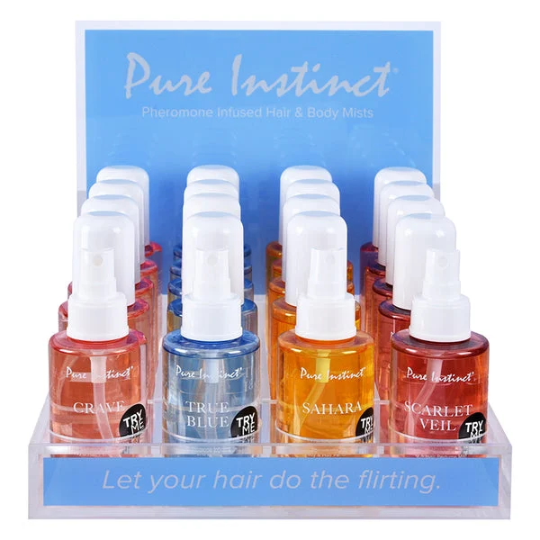 Pure Instinct Pheromone Hair & Body Mist Bundle of 21pcs w/ Acrylic