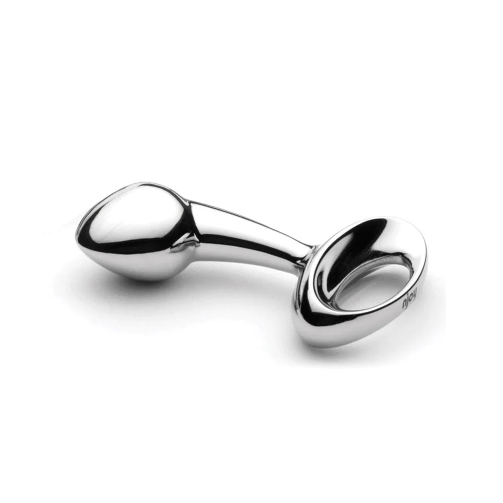Pure Plug Butt Plug, Medium Silver