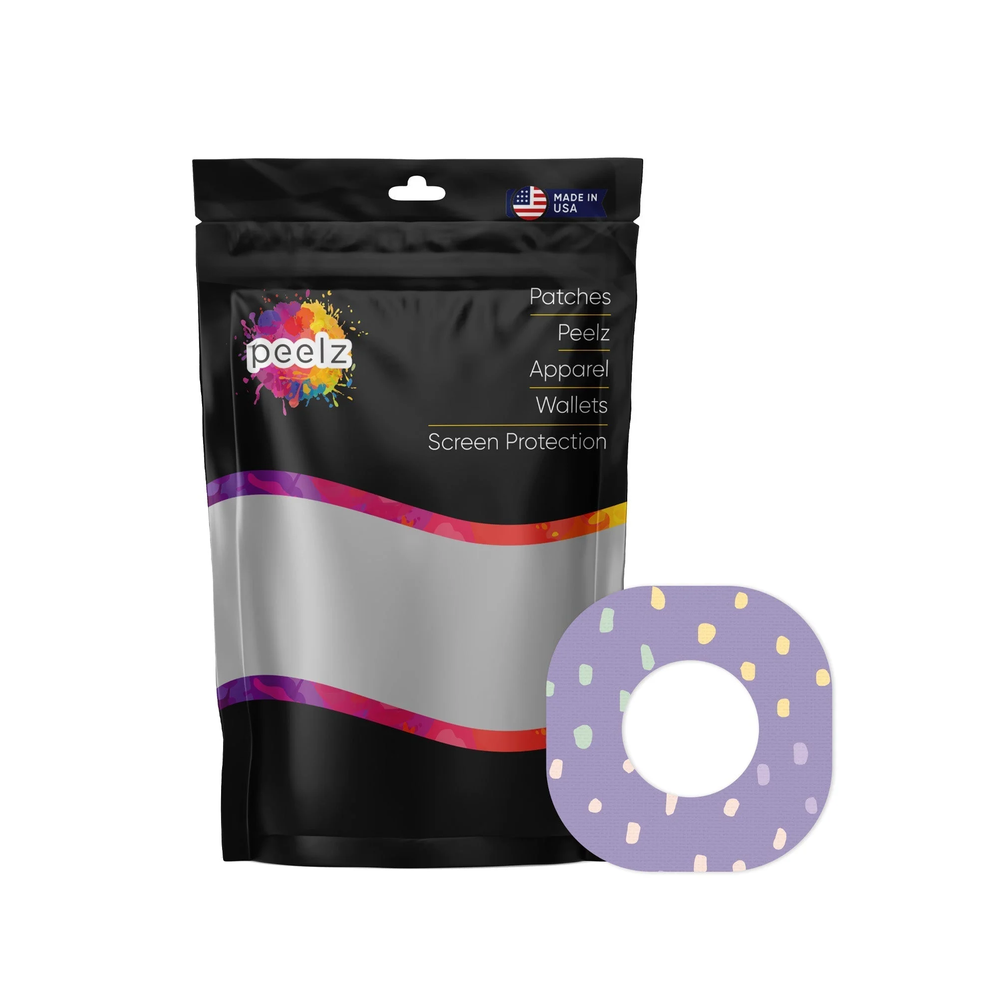 Purple Pastel Dexcom G7 and Stelo Patch Tape - Pump Peelz