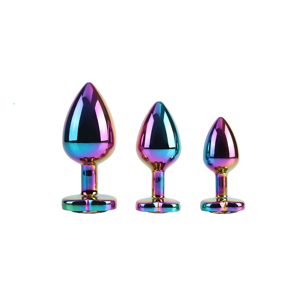 RAINBOW HEART BUTT PLUG SET
