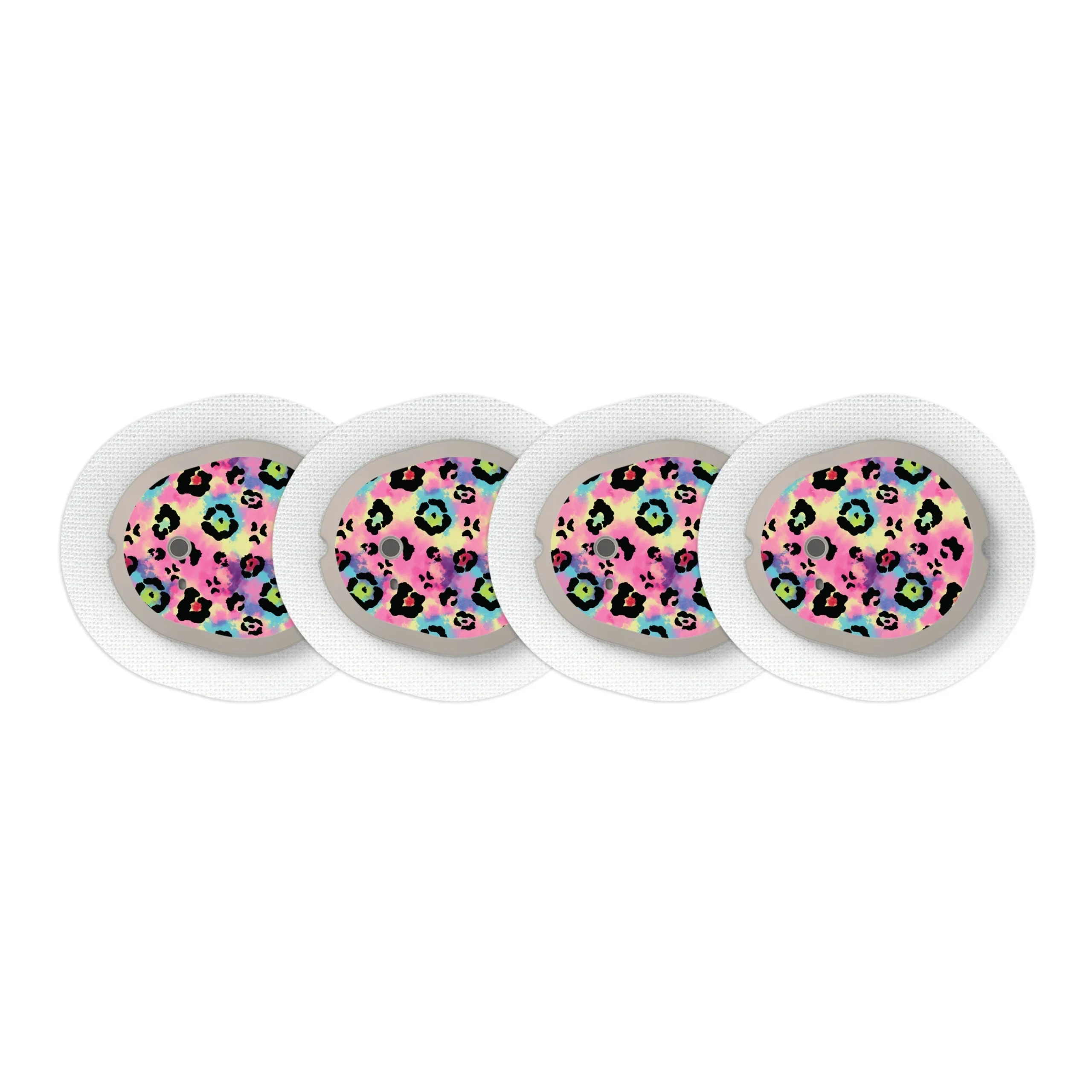 Rainbow Leopard Sticker Designed for the DEXCOM G7 and Stelo Transmitter