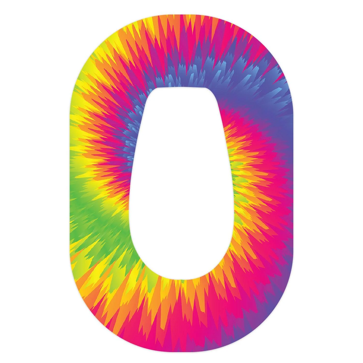 Rainbow Tie Dye Dexcom G6 Patch Tape - Pump Peelz