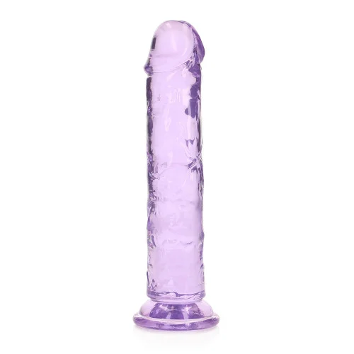 RealRock Crystal Clear Straight Realistic 7 Inch Dildo by Shots
