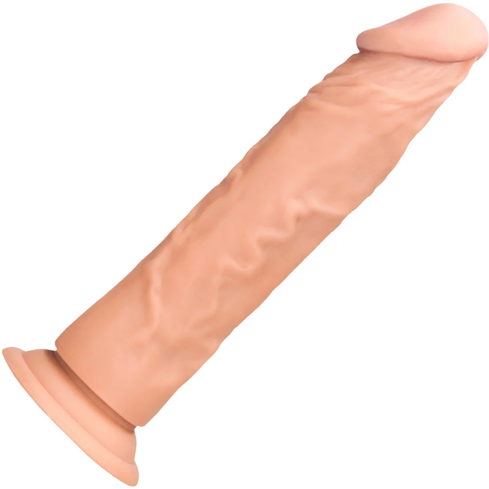 RealRock Realistic Dildo with Suction Mount, 8", Flesh