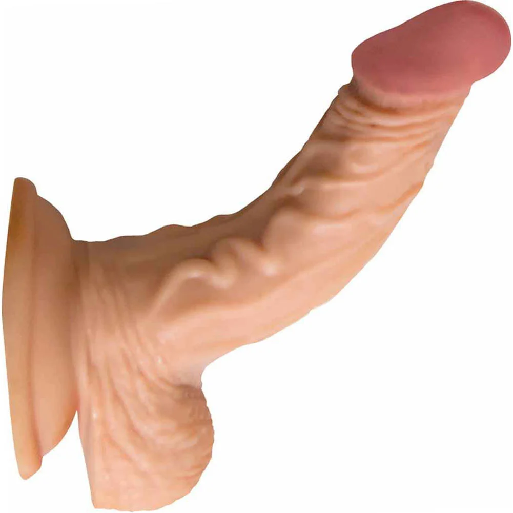 RealSkin All American Whoppers Dong with Balls, 5", Flesh