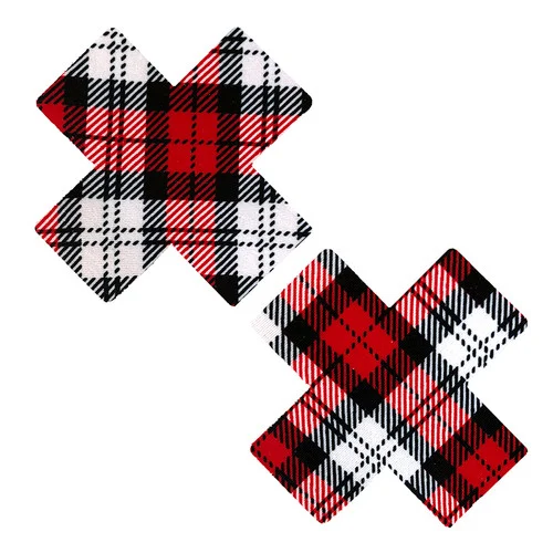 Red Plaid X Nipztix Pasties
