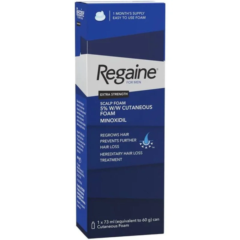 Regaine For Men Extra Strength Scalp Foam For Hair Regrowth 1X73Ml
