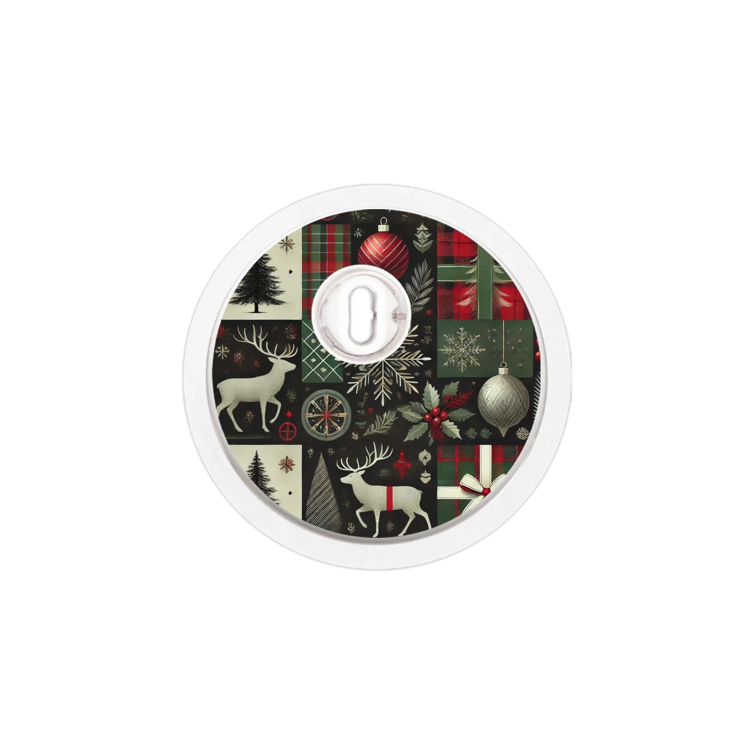 Reindeer Paper Sticker for the FreeStyle Libre 3 Plus & LingoSensor