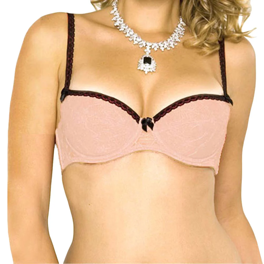 Rene Rofe Midnight Hour Bra, 34B, Pink