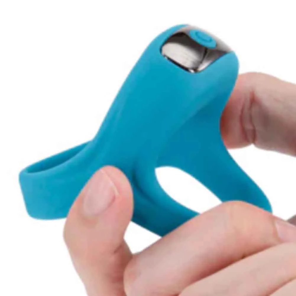 Renegade Emperor Vibrating Penis Ring with Ballstrap, Teal