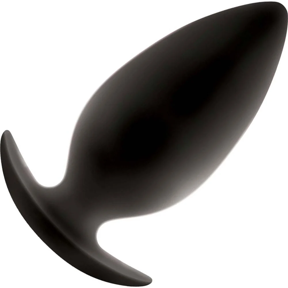 Renegade Spade Silicone Butt Plug, 4.2", Black