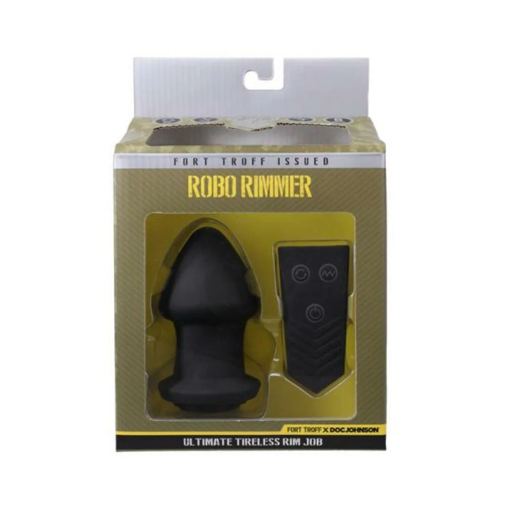 Robo Rimmer X Butt Plug, Black