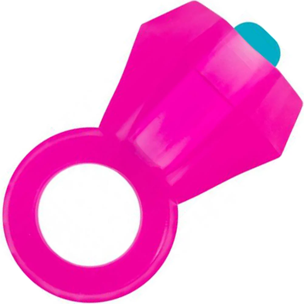 Rock Candy Bling Pop Gem Vibrating Penis Ring, Pink