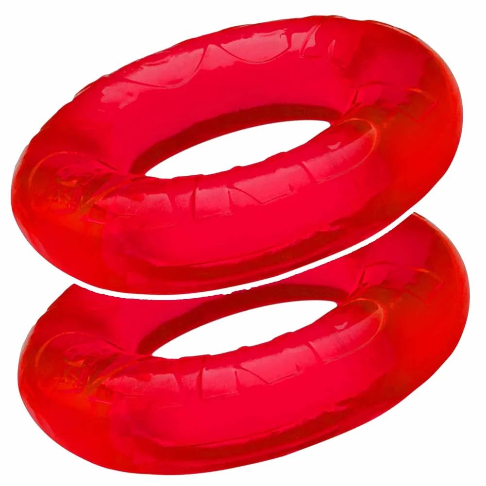 Rock Candy Gummy Rings, Pack of 2, Red