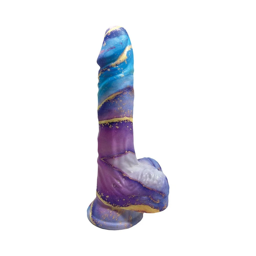 Rock Cocks Aphrodite Marble Silicone Dildo 8 In.