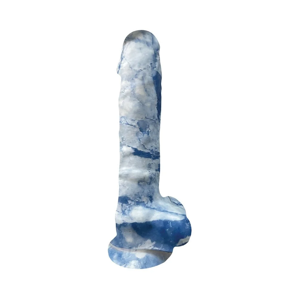 Rock Cocks Zeus Marble Silicone Dildo 7 In.