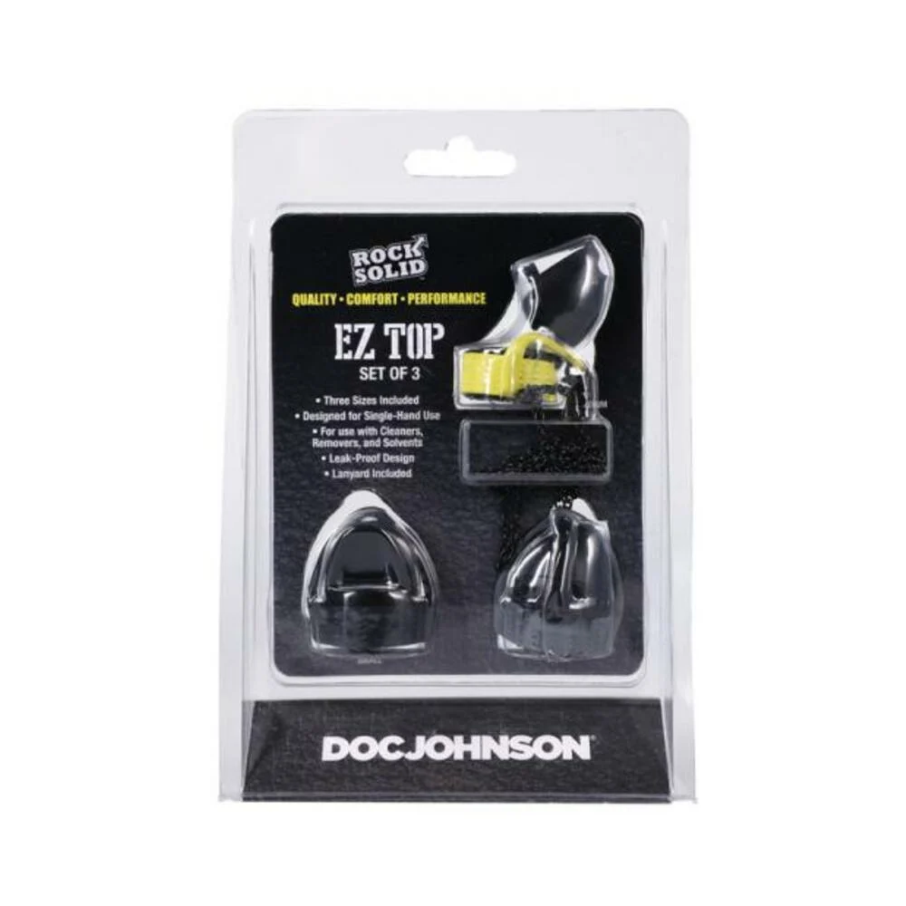 Rock Solid Ez Top 3-piece Set Black/yellow/grey