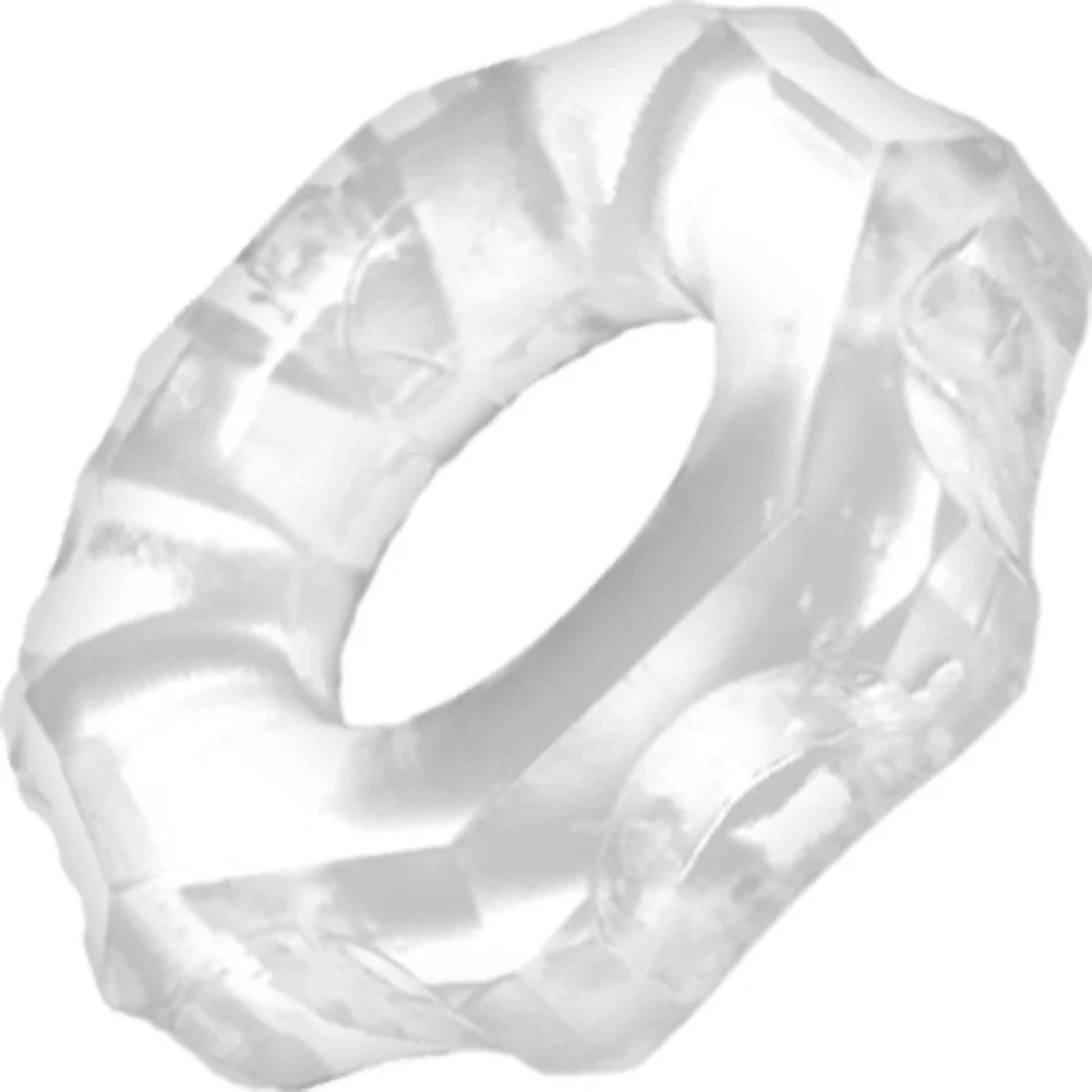 Rock Solid Gear Penis Ring, Clear
