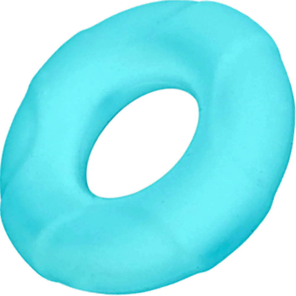 Rock Solid Glow Lifesaver Ring Sila-Flex Penis Ring, Blue