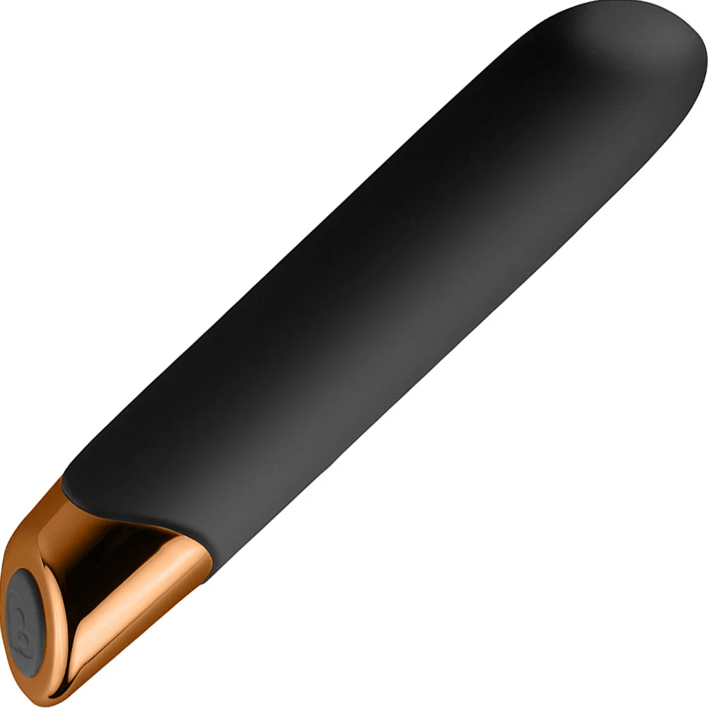 Rocks-Off Chaiamo Silicone Rechargeable Vibrator, 6.5", Black