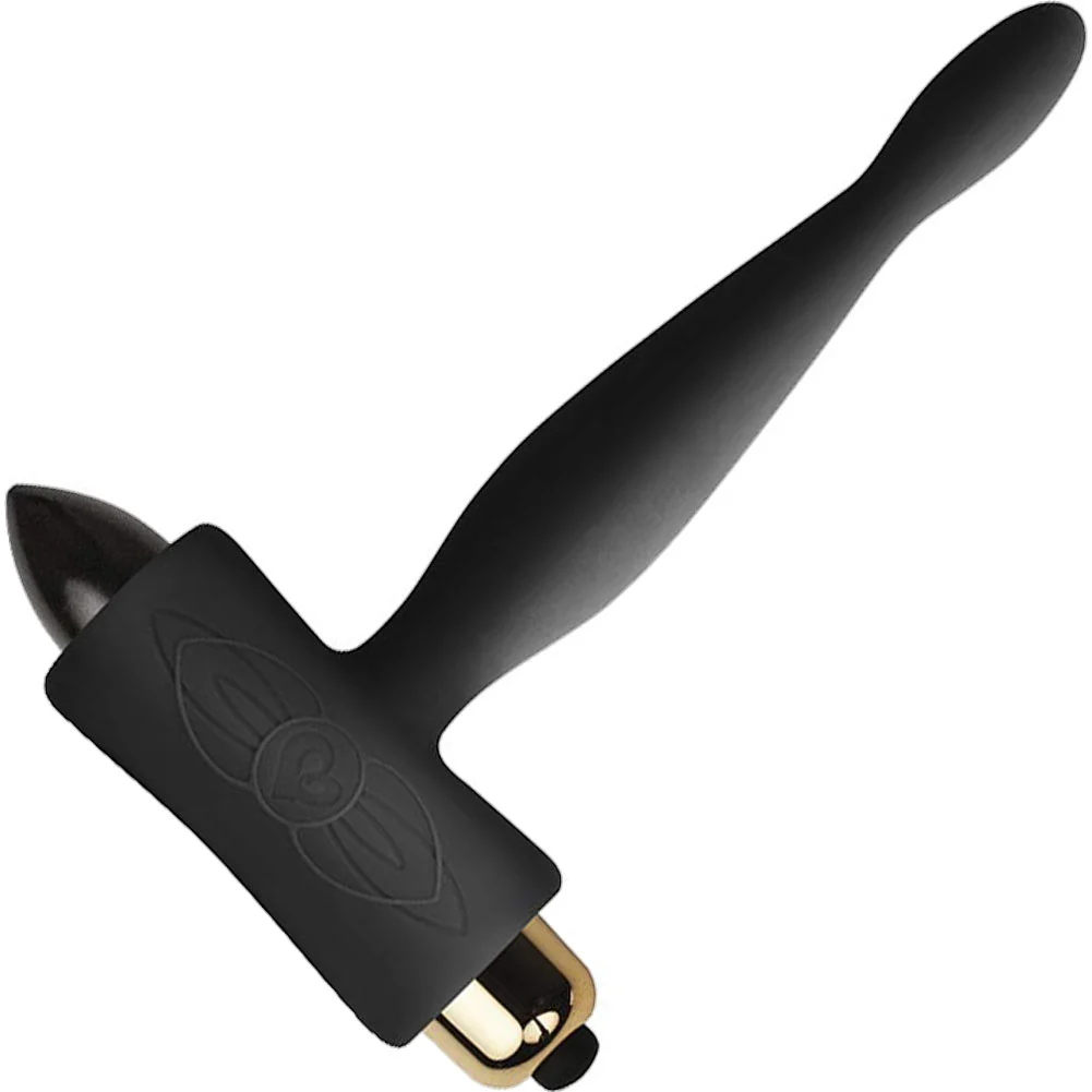Rocks-Off Petite Sensations Teazer Silicone Anal Vibrator, 4.5", Black