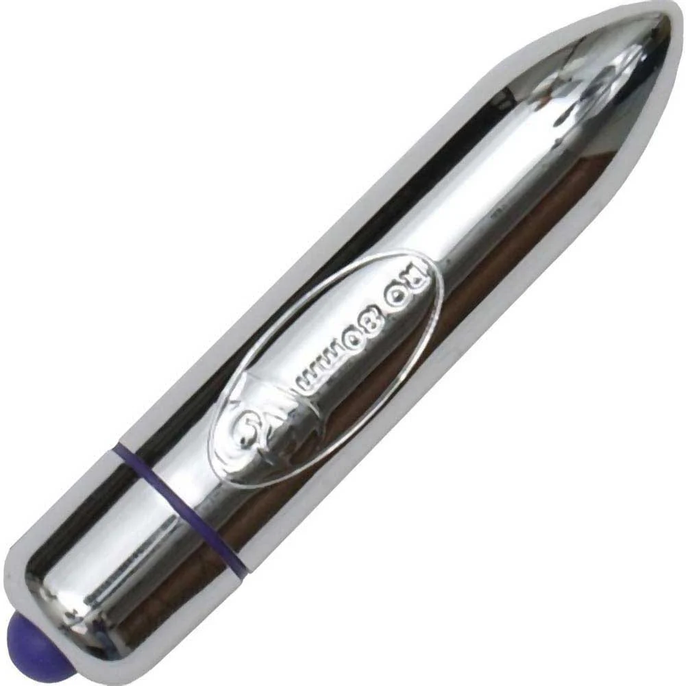 Rocks-Off RO-80mm Waterproof Vibrating Bullet, 3.25", Silver
