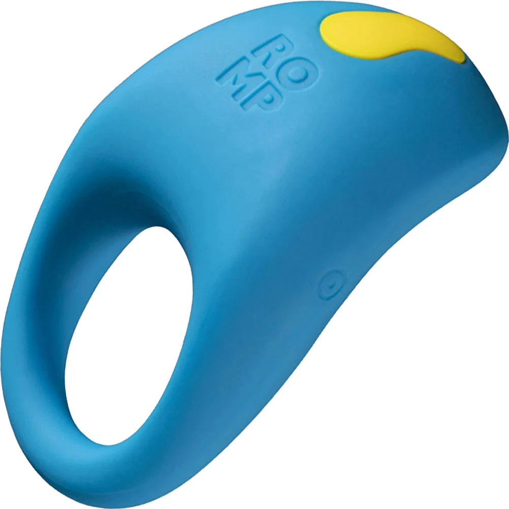 Romp Juke Light Vibrating Penis Ring, 2.85", Blue