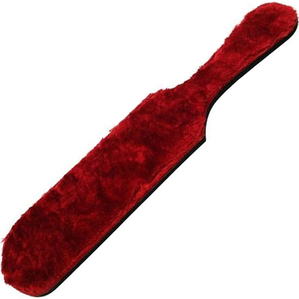 Rouge Double Sided Furry Paddle, 13.5", Red
