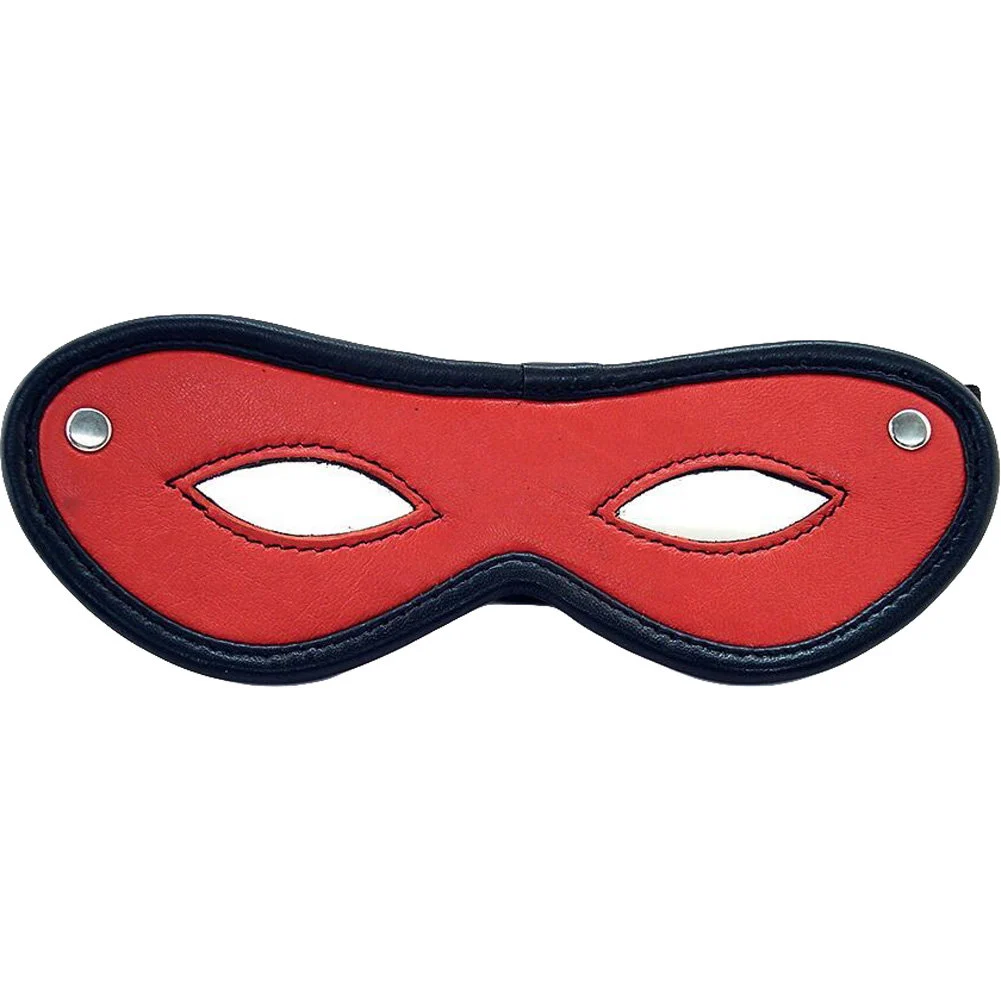 Rouge Garments Bondage Open Eye Mask, Red/Black